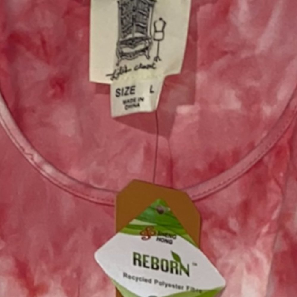 ANTHROPOLOGIE Lili's Closet Pink Tie Dye Romper NWT - Picture 4 of 4